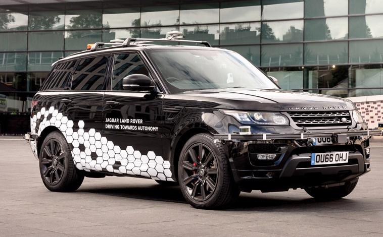 Self-driving Land Rover on the road!